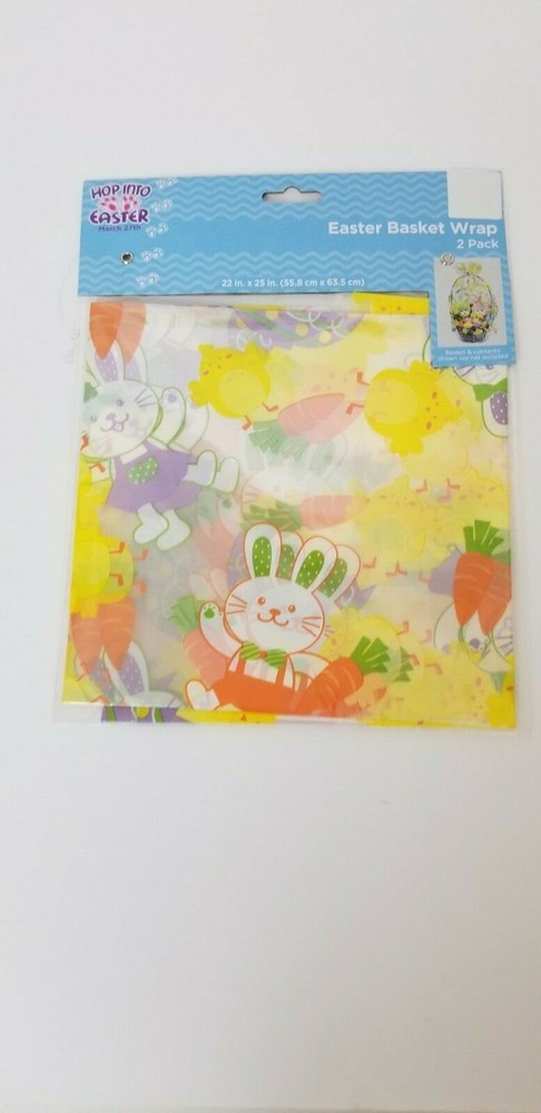 Easter Bunny Easter Basket Wrap - 2 Pack