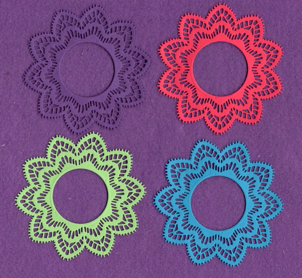 DOILY OPEN CENTER die cuts scrapbook cards