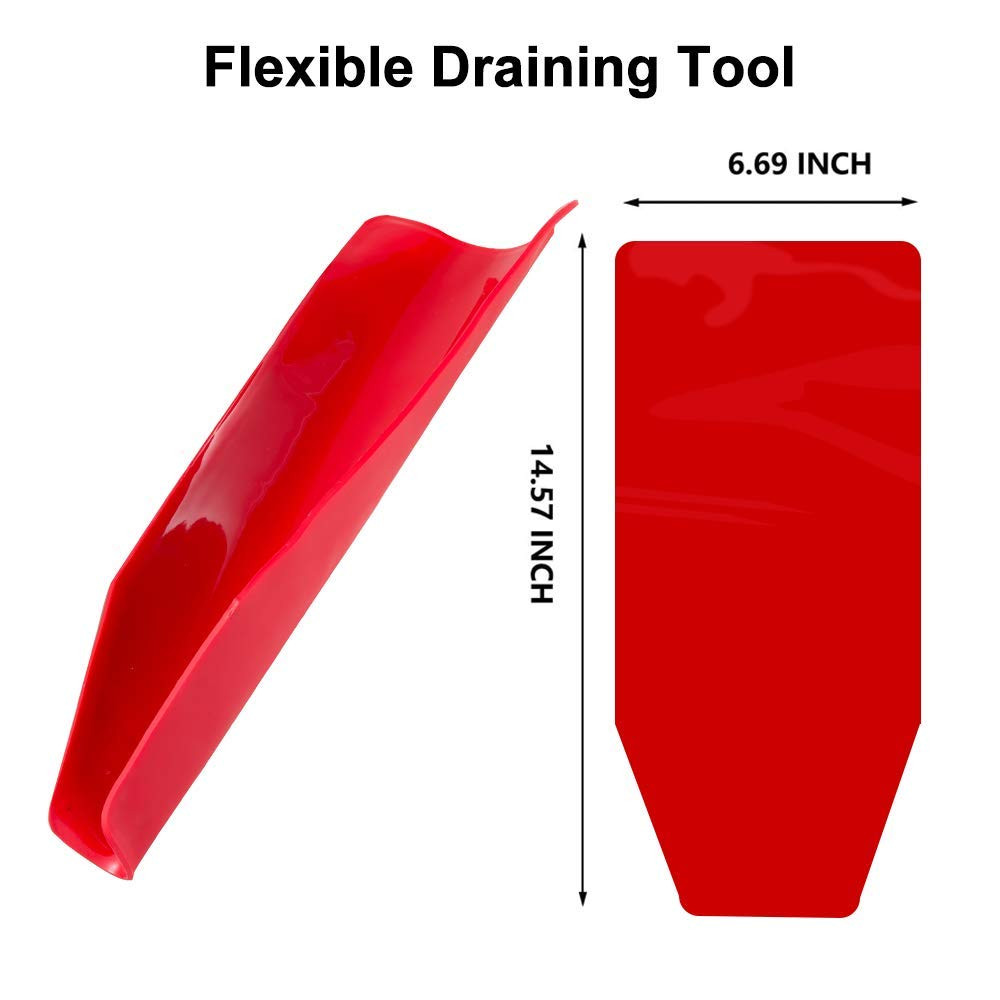 Flexible Draining Tool Funnel Flexible Oil Draining Funnel Tool, Foldable Flexib