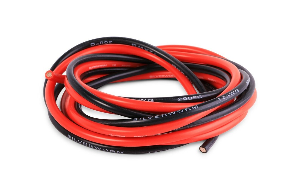 SILVERWORM Real Silver Plated Copper Silicone Wire 12 Gauge Super Efficient
