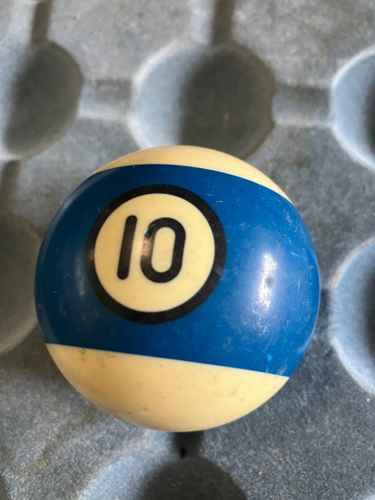 Vintage Black Ring / Circle Billiard Ball Replacement #10