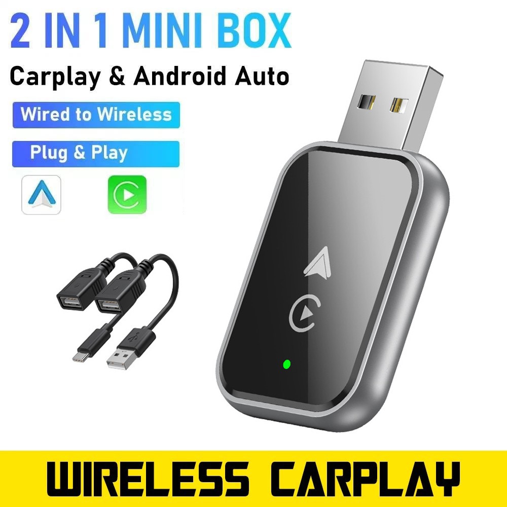 Upgrade Wireless CarPlay Adapter USB for iOS 10 /Android 11