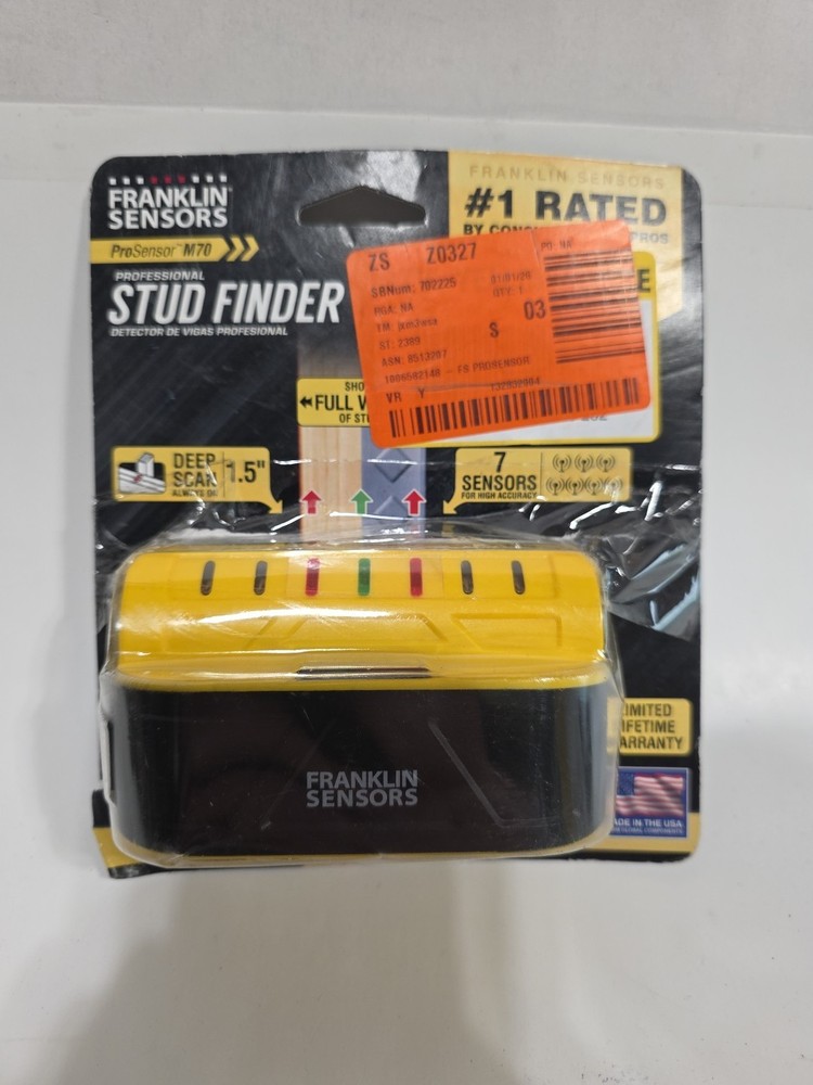 Franklin Sensor ProSensor M70 Full Width Center and Edge Stud Finder- Tested