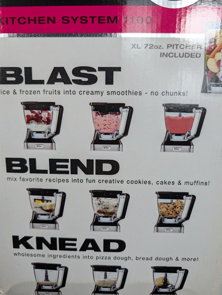 Ninja Kitchen System 1100 Blender & Food Processor Combo in Original Box