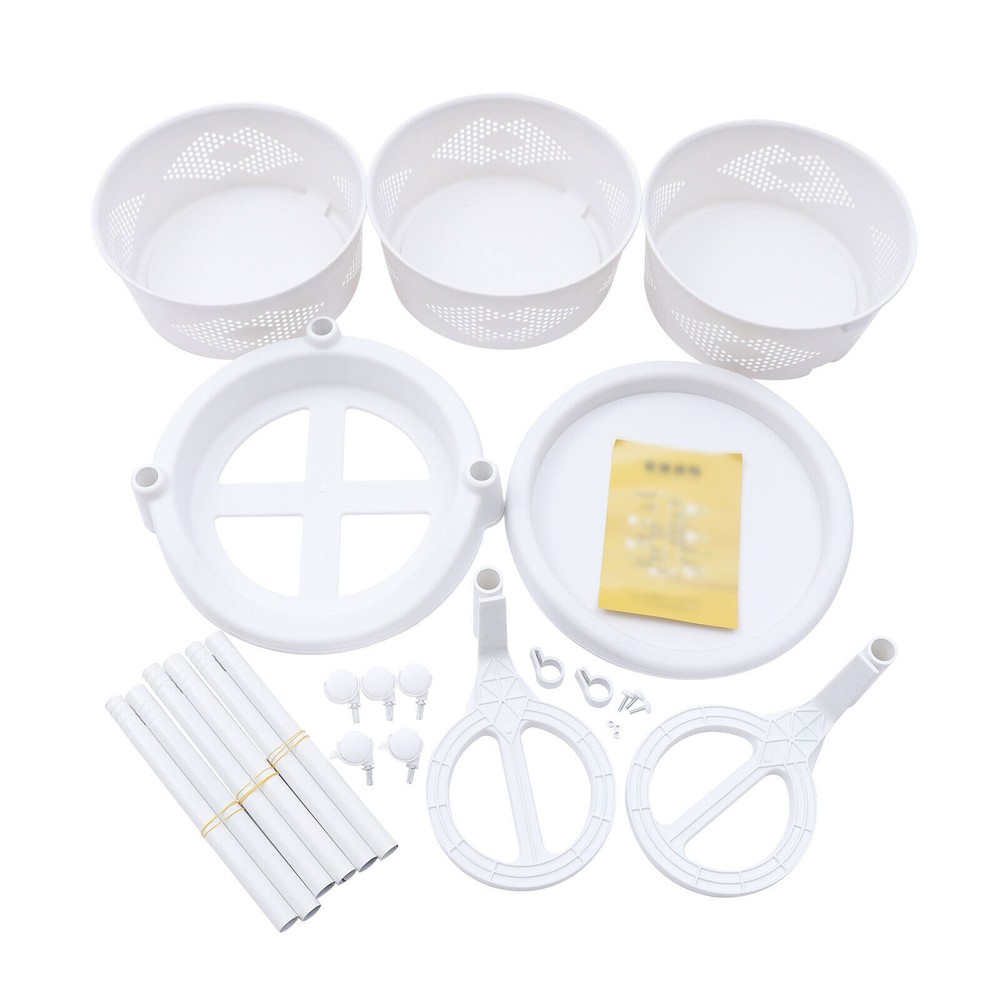 Multi-Layer Storage Shelves Kitchen Storage Cart Rotating Basket Vegetable Rack