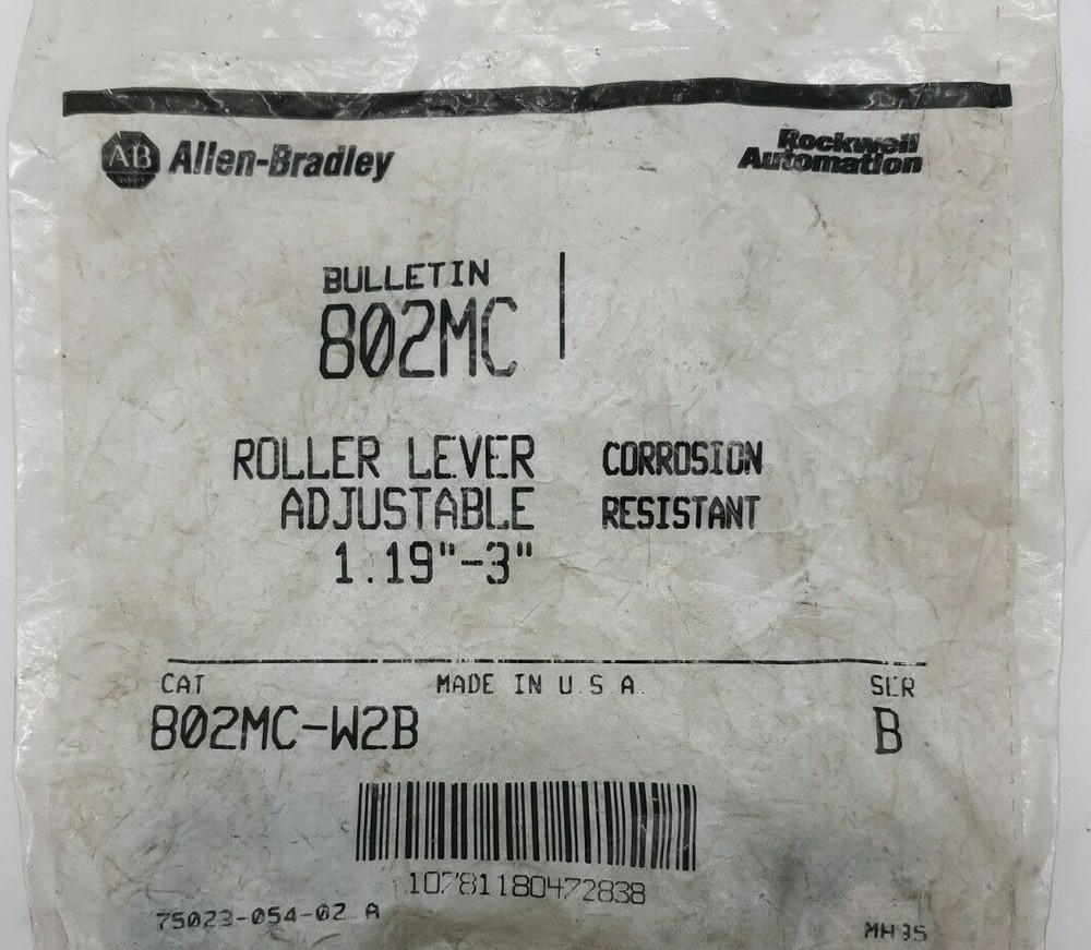 Allen-Bradley B02MC-W2B Adjustable Roller Lever