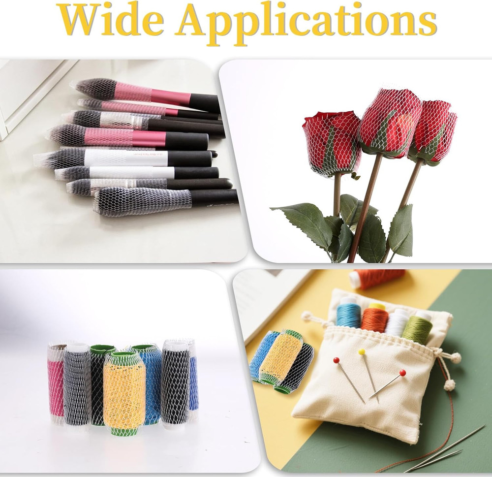100 Pcs Thread Net Spool Saver, Embroidery Machine Thread Spools Sleeve Nets for
