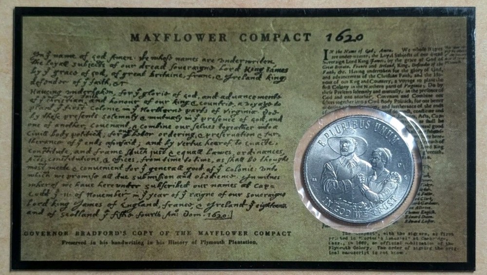 2026 Semiquincentennial Quarters Mayflower Compact - 100x55 mm