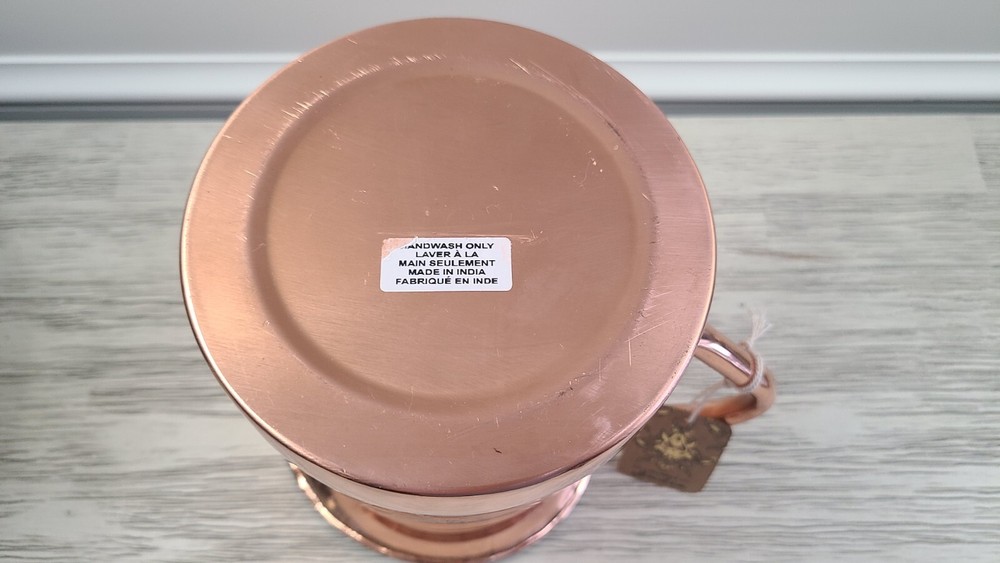 Handcrafted Copper Dragonfly Water Pitcher