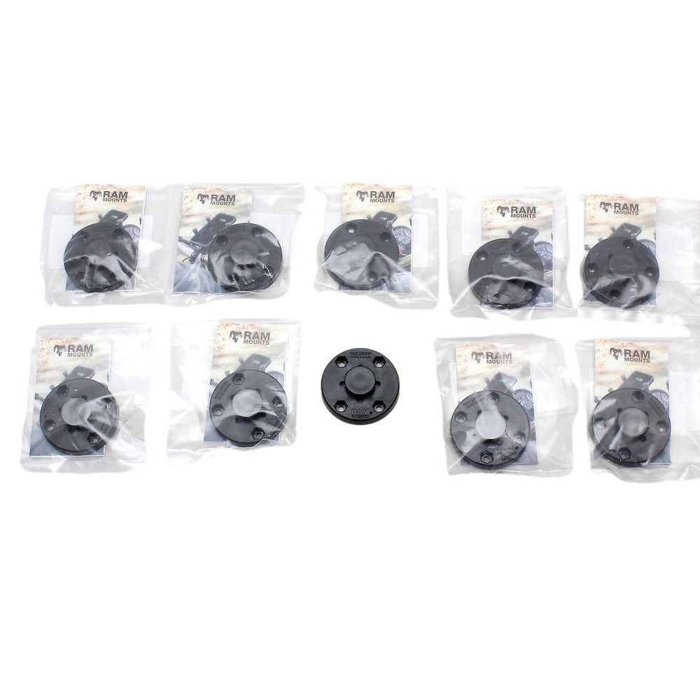 10pcs RAM® Composite Mount 2.5" Pre-Drilled Round Plate Octagon Button RAP-293U