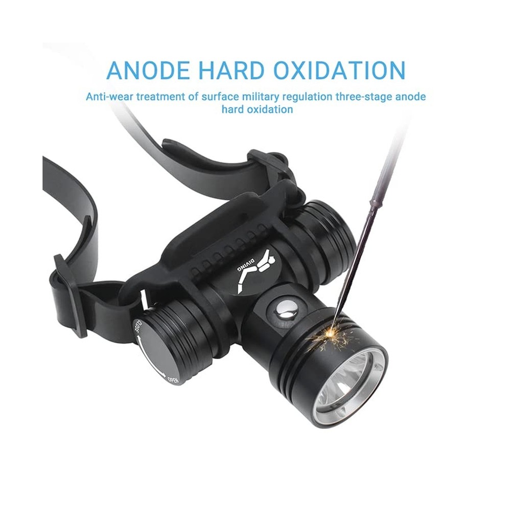 WINDFIRE Diving Headlamp, Super Bright Scuba Dive Flashlight, Underwater 60M,...