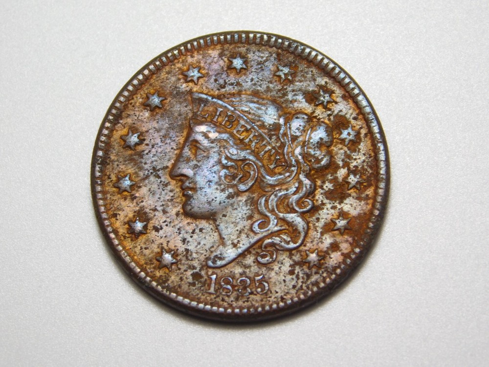 US COINS 1835 CORONET HEAD LARGE CENT