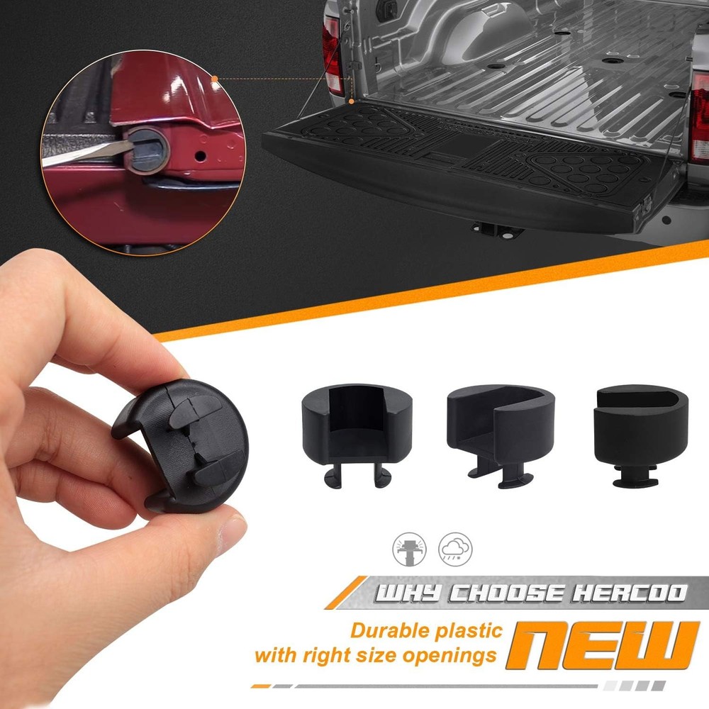 Tailgate Bushings Left and Right Tail Gate Insert Kit Compatible with 1500 25