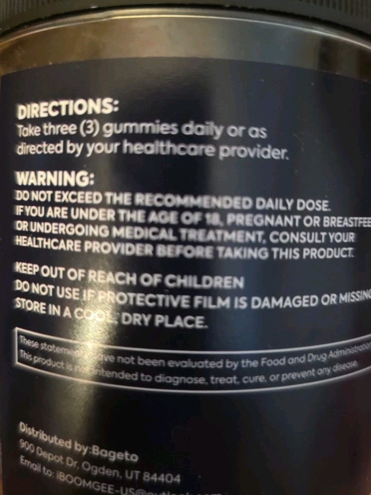 Bageto Creatine Monohydrate Gummies 8000mg 120ct Complex Raspberry Blueberry