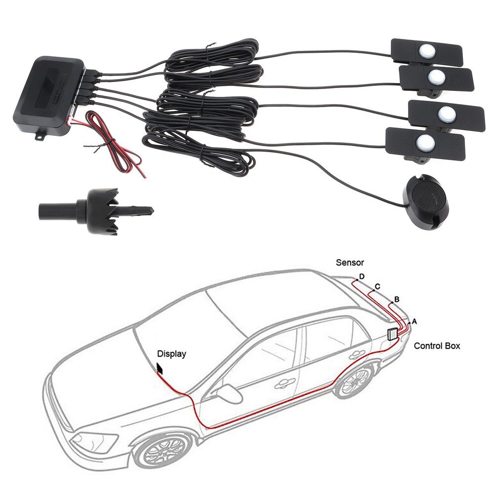 Car Parking Sensor Reverse Backup Assistance Original Flat Sensors with Wings US