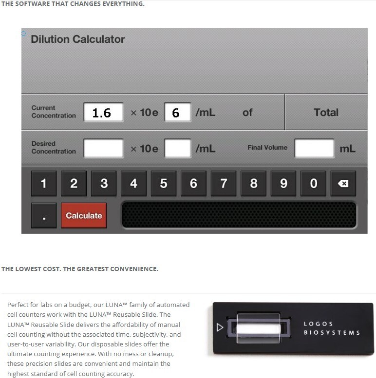 Luna™ Automated Fluorescence Cell Counter