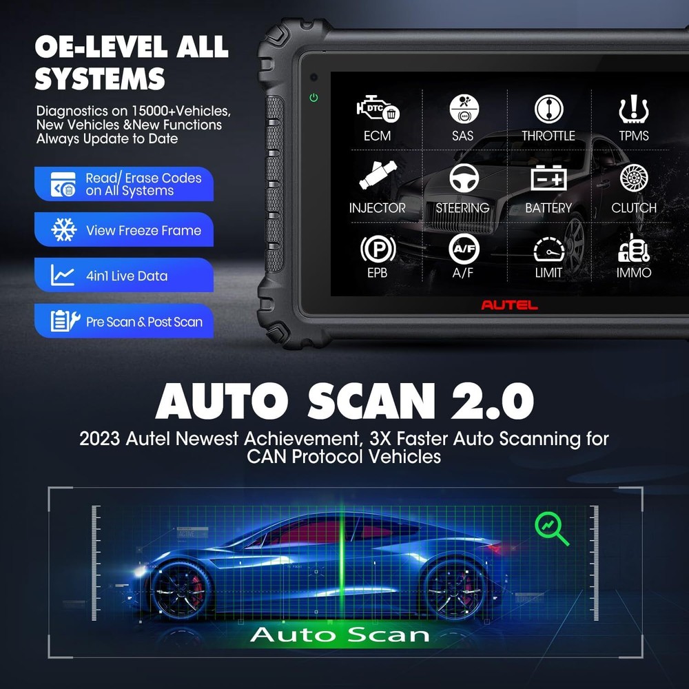 2024 Newest Autel MaxiSys MS906 Pro Coding Full System Diagnostic Scanner Tool