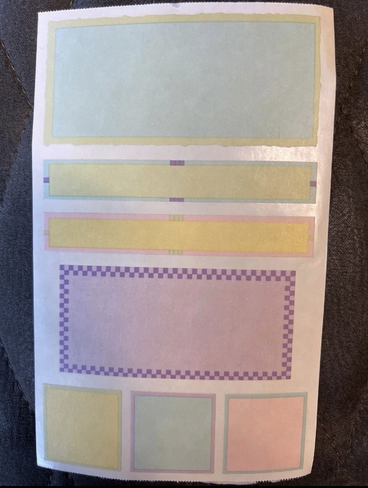 Mrs. Grossman’s Large Stickers Vellum Squares/Rectangles