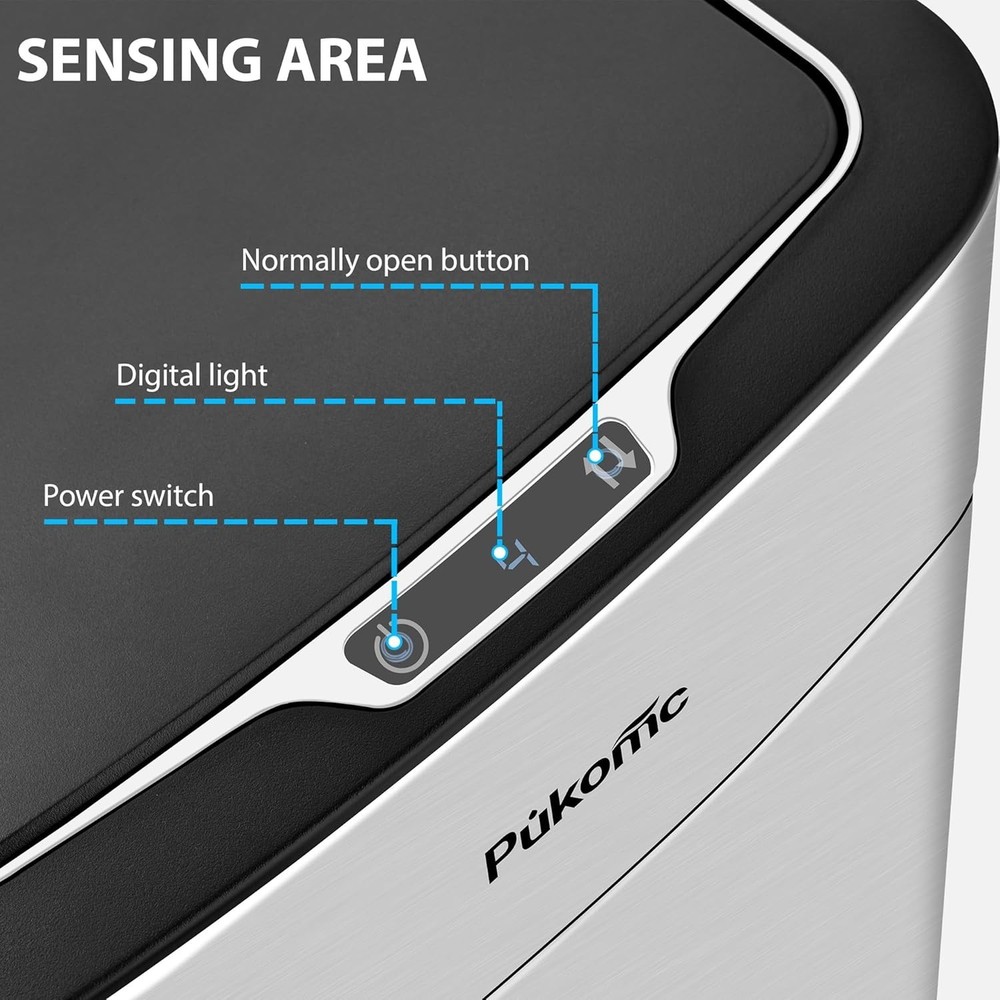 Stainless Steel Motion Sensor Automatic Touchless Trash Can 2.7 Gal