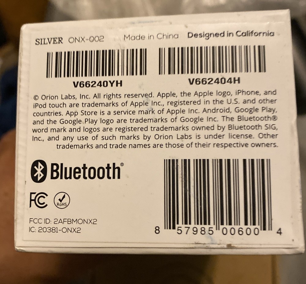 Orion Onyx push-to-talk bluetooth accessory set