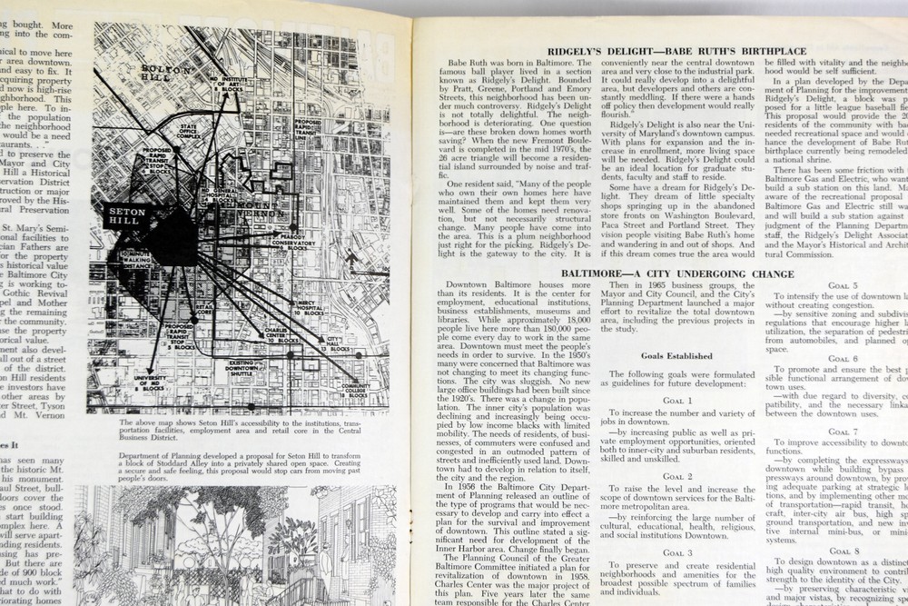 1970 Baltimore Plans MD Planning Commission Population Segregated Residents