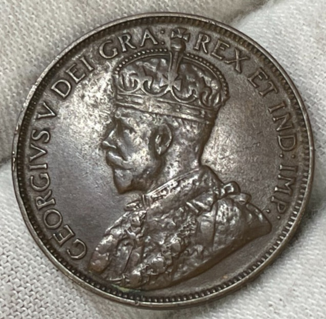 1913 Newfoundland One Cent Coin Better Condition High Value