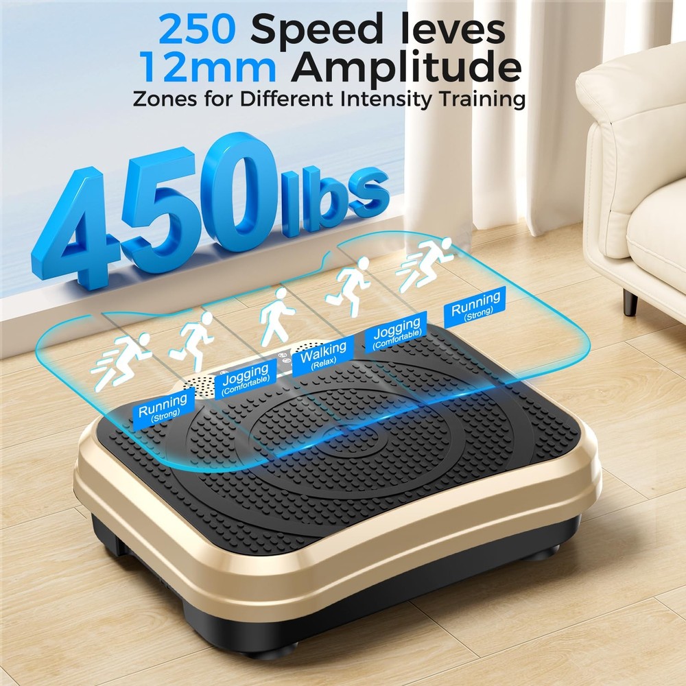 Vibration Plate Exercise Machine,Vibration Plate for Lymphatic Drainage Power...