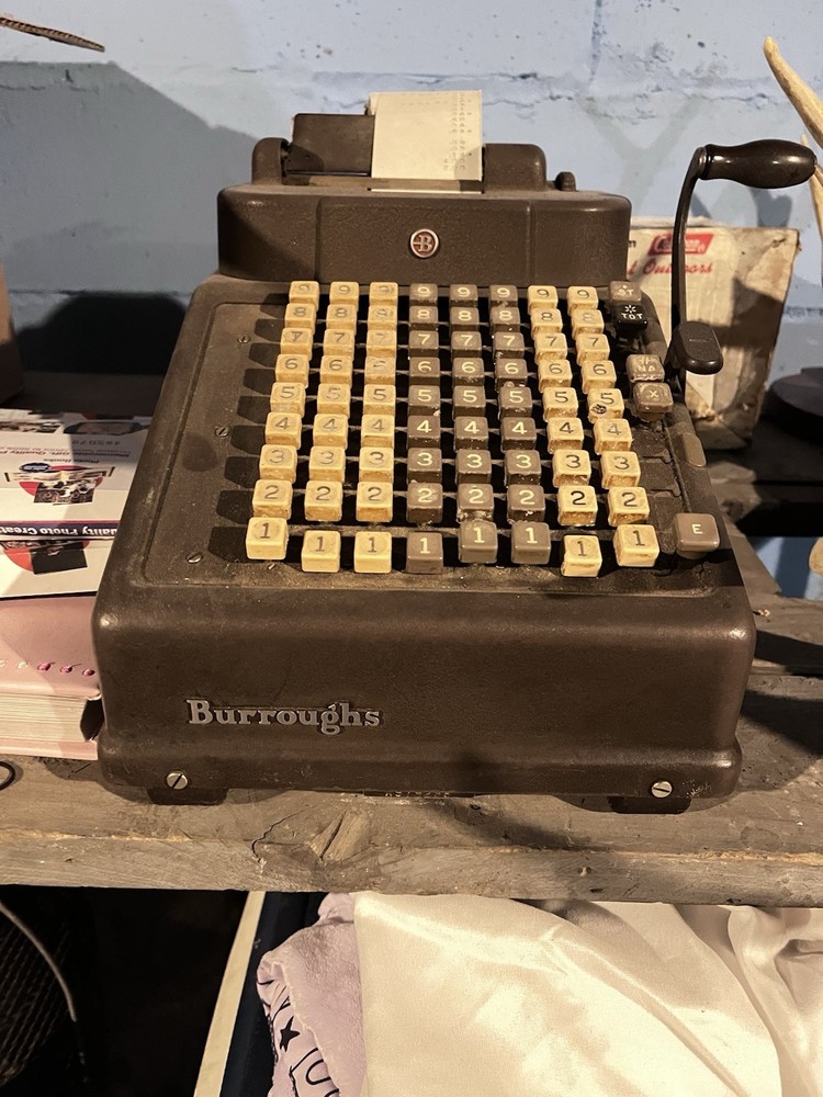 vintage Burroughs Adding Machine