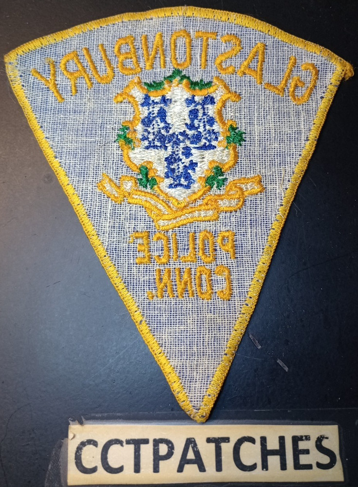 GLASTONBURY, CONNECTICUT POLICE SHOULDER PATCH CT