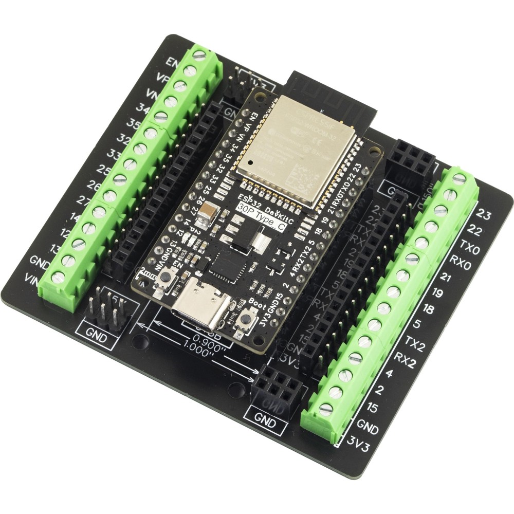 ESP32 ESP-WROOM-32 Development Board 30 Pins USB Type C GPIO Expansion