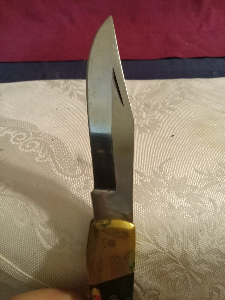 Vintage Leopard Lockback Knife