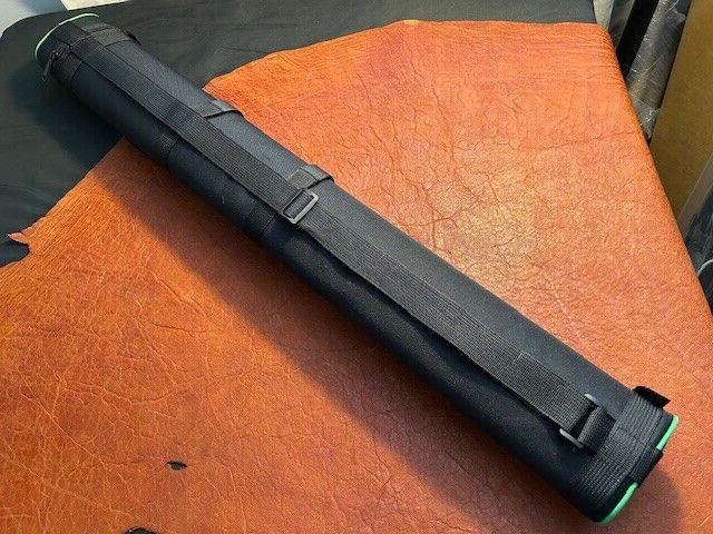 TNT Hard 2x2 Pool Cue Case. Black/Green