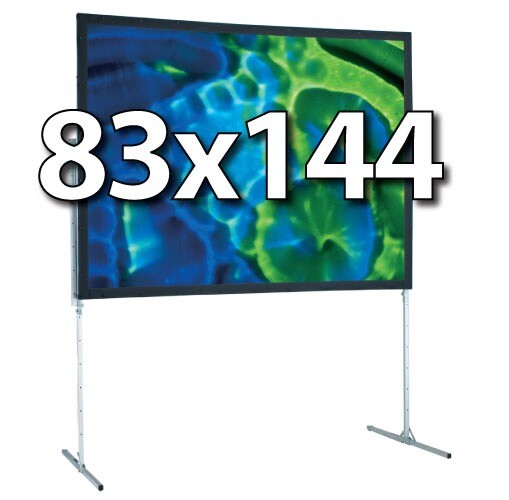 DRAPER 241181 - UFS 83x144 COMPLETE SCREEN SYSTEM - FRONT PROJECTION - T-LEGS
