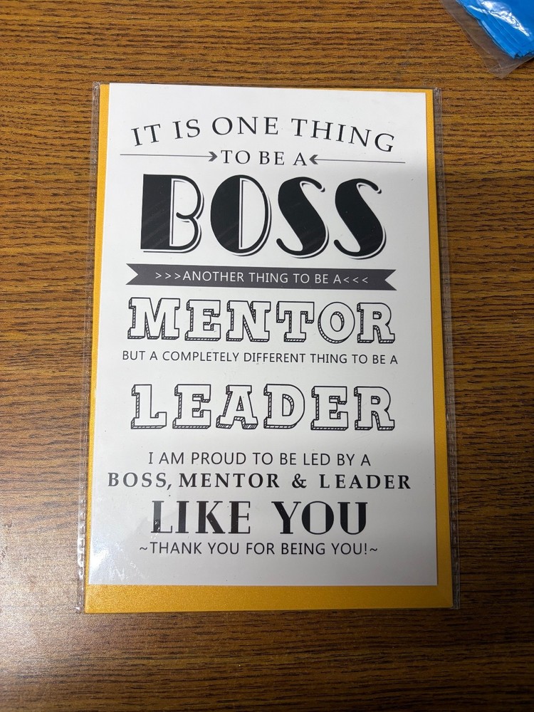 Greeting Card for Boss Leader Manager