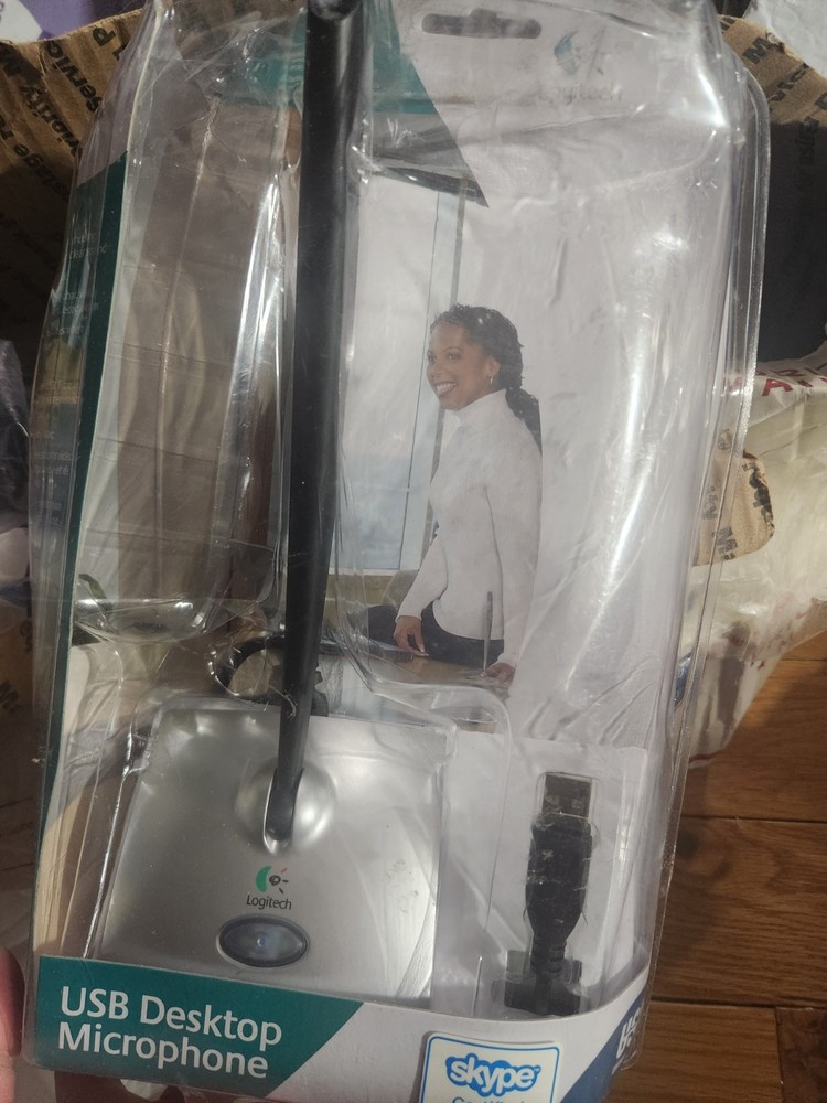 Logitech USB Desktop Microphone for PC Mac - BLACK/ SILVER