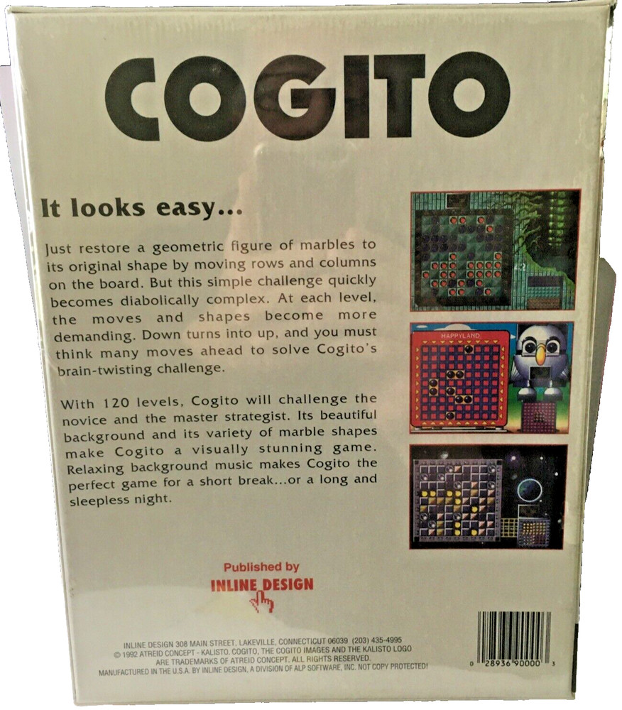 Cogito Vintage Computer Game, Macintosh (Classic)