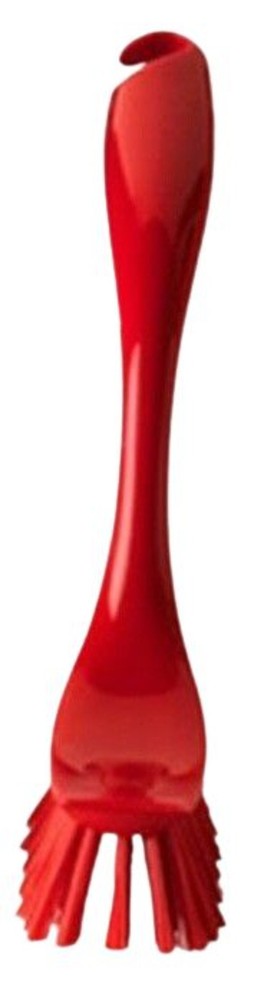 Red Plastic Dish Scrub Brush Hook Handle IKEA Antagen Scraper Kitchen Vegetable