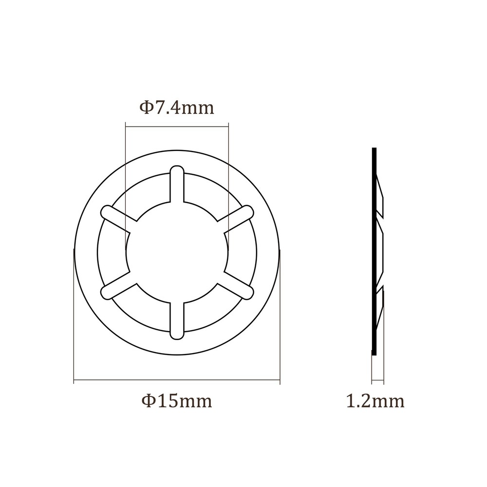 10pcs M8 Internal Tooth Star Washers 15mm O.D. Quick Speed Washers