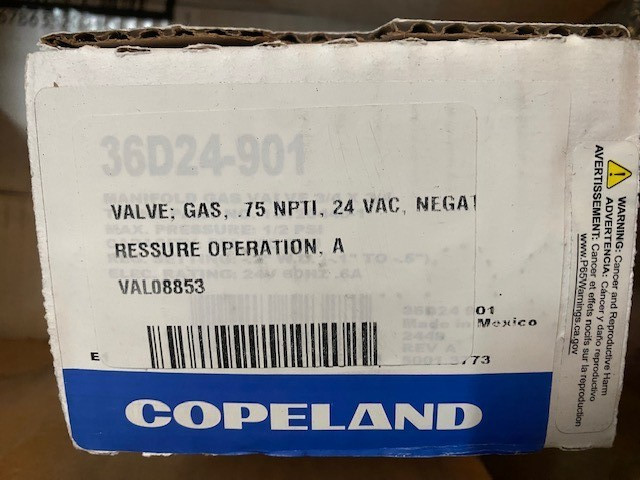 Negative Pressure Valve - 3/4", 24V, VAL08853 (NEW)