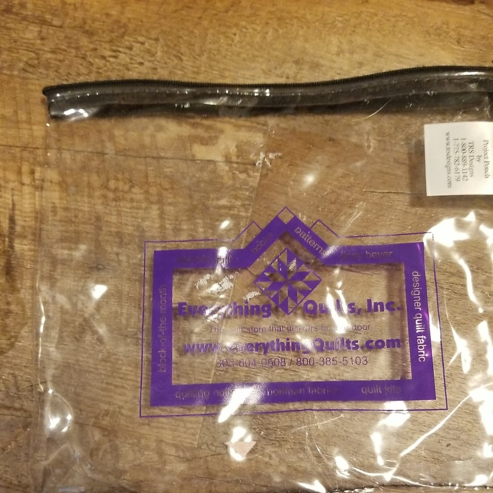 5 Plastic Project Pouches For Quilters