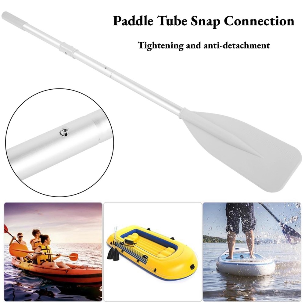 2Pcs Inflatable Dinghy Oars, Dinghy Canoe, Silver Dinghy Paddle Boat Durable ...