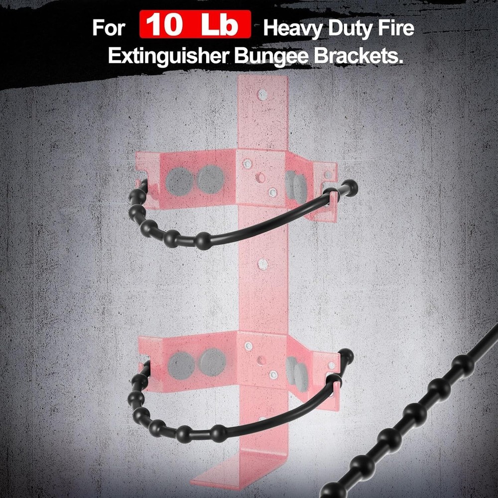 4 Pack Fire Extinguisher Straps 10lb Rubber Mount Bracket Holder