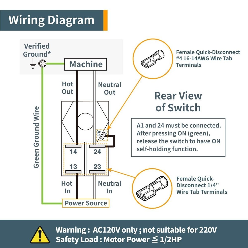 9A Magnetic On/Off Switch - Versatile & User-Friendly for Woodworking Tools