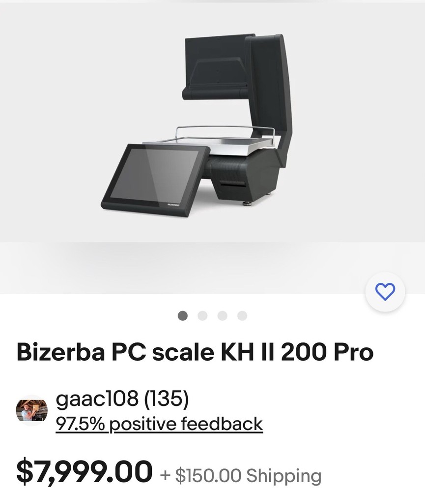 Bizerba PC Scale KH II 200 Pro “BRAND NEW” in Original Box