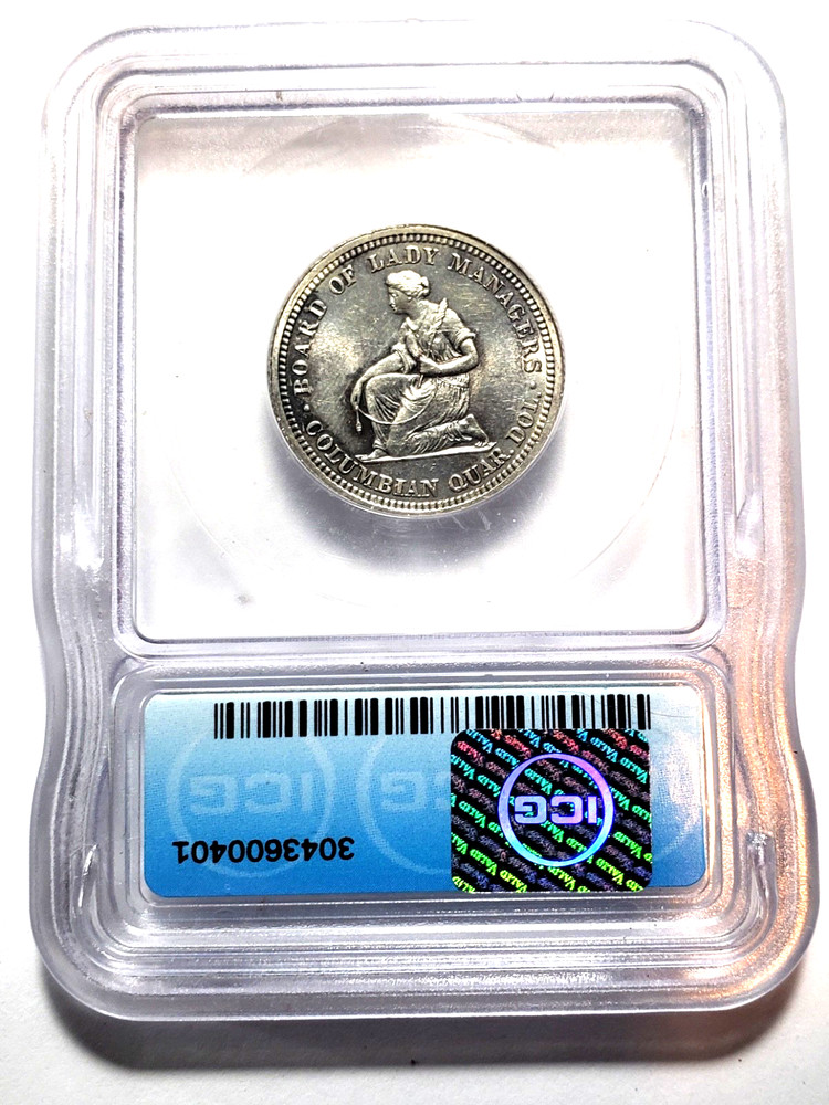 1893 Isabella Commemorative Quarter ICG MS62.