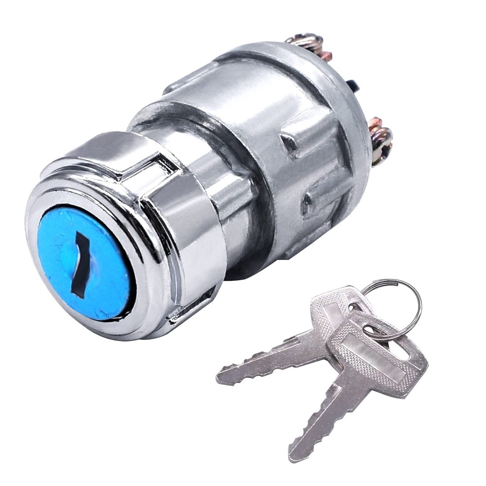 Ignition Switch Key 12V Universal Engine Starter 3 Position With Keys