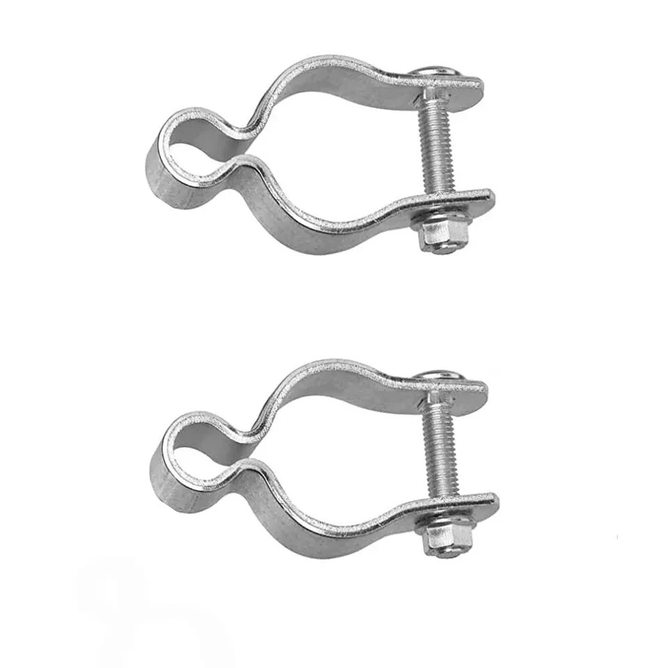 2 Pack 2-3/8inch Chain Link Fence Frame Gate Post Hinge/Galvanized 2-3/8 Inch