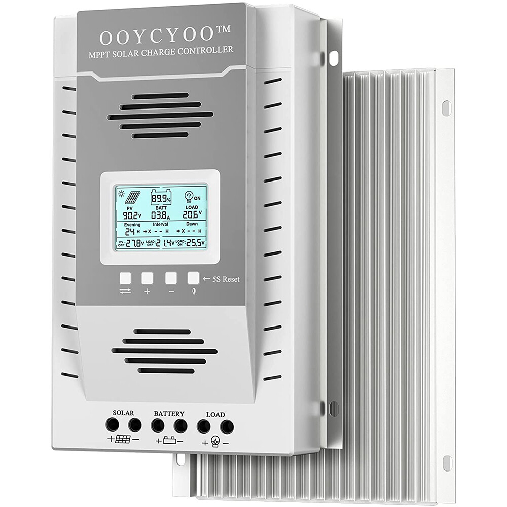 100A 80A 60A 40A MPPT Solar Panel Regulator Charge Controller Auto 12V 24V YA1