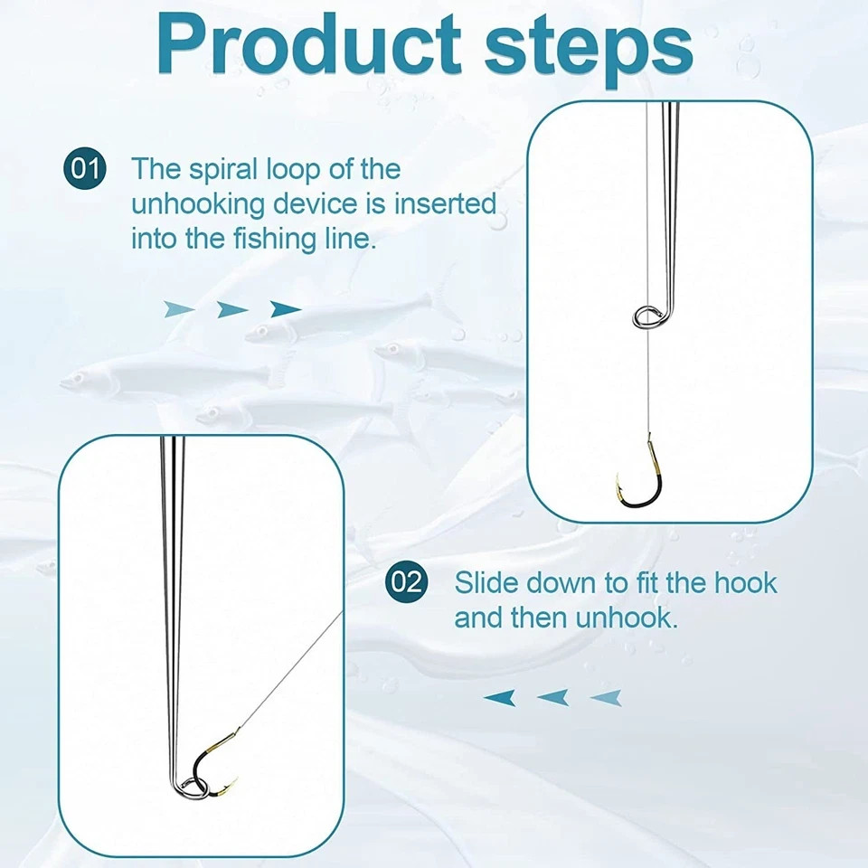 4PCS Fish Hook Quick Release Device Fishhook Detacher Remover Safety Extractor