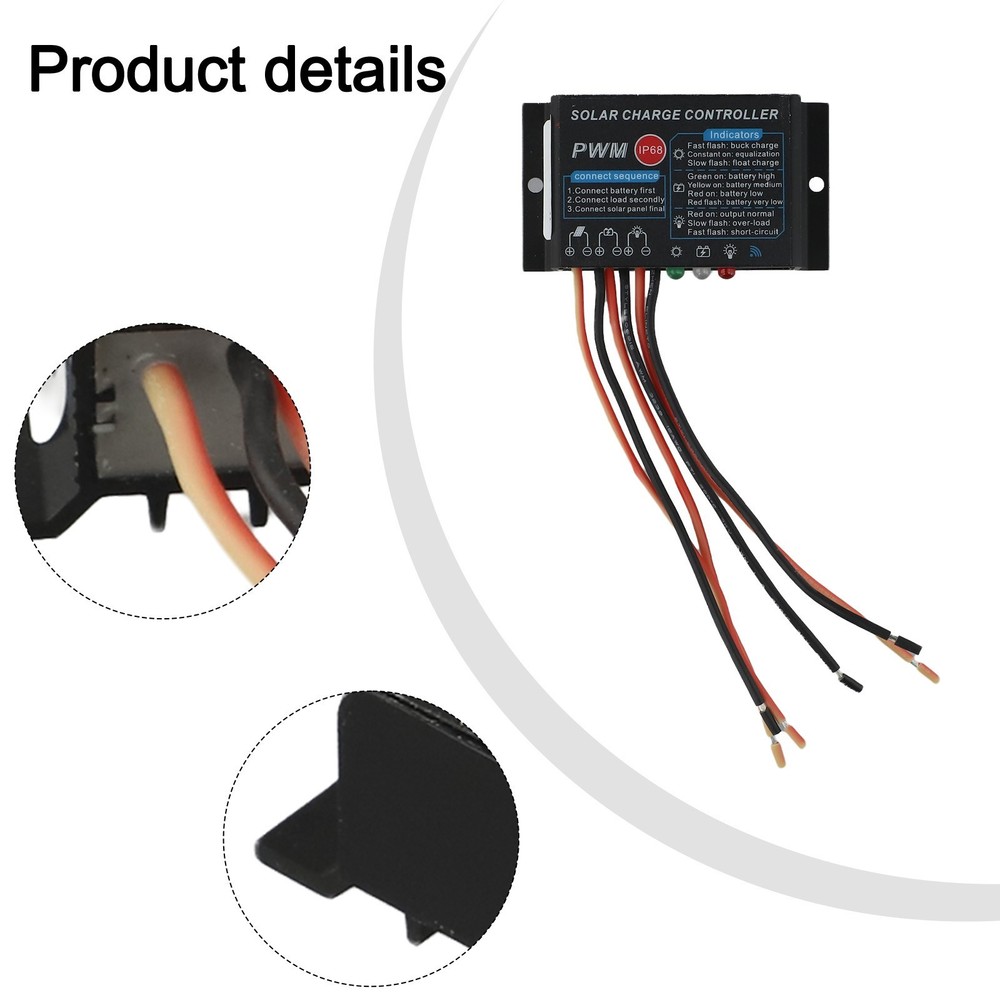 Solar Charge Controller 10A IP68 Waterproof for Efficient Energy Management